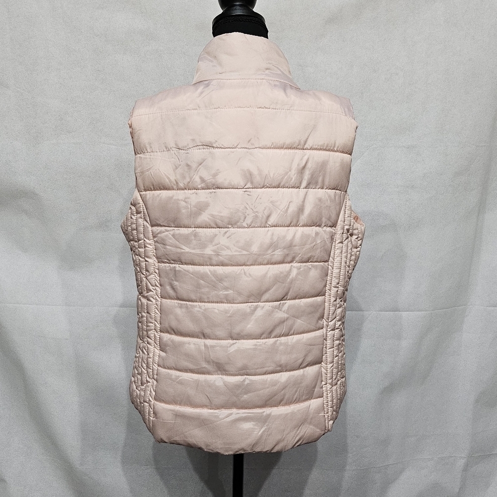 U.S. Polo Zip Up Puffer Vest Pale Pink 100% Polyester Size XL - Picture 5 of 8